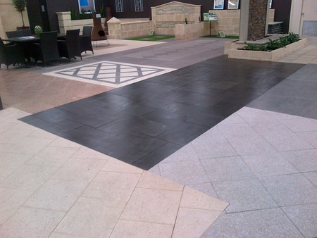 Best Marble & Tile Care even seals showroom pavers!