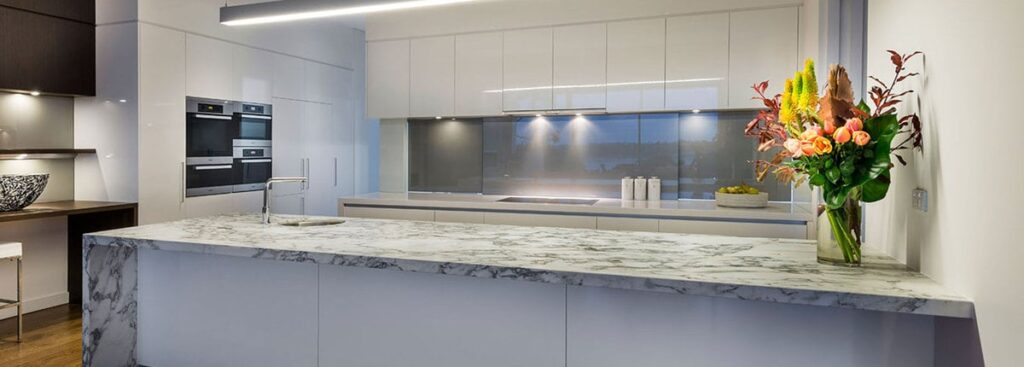Marble was risky top for a kitchen but not now